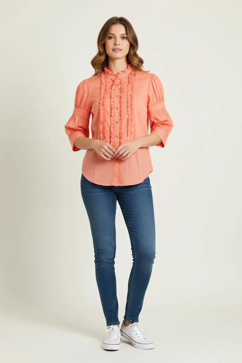Blouse Orange - Taille M/38