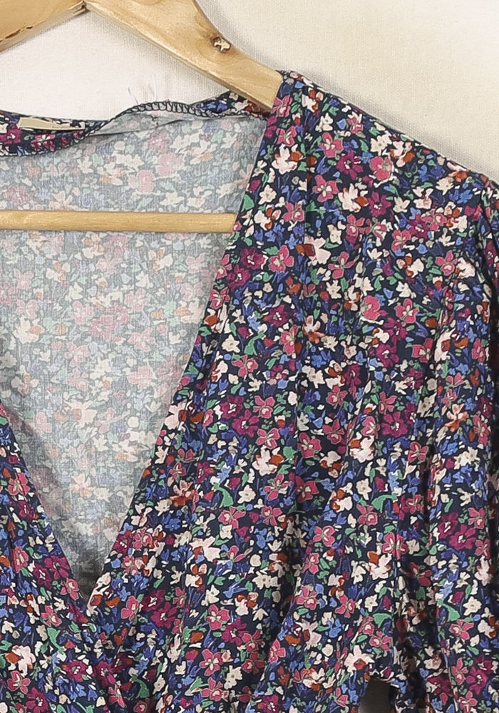 Blouse Portefeuille Violette - Taille M/38 - Image 3