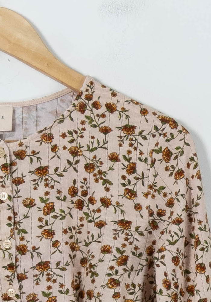Blouse Rose à Fleurs - Taille M/38 - Image 3