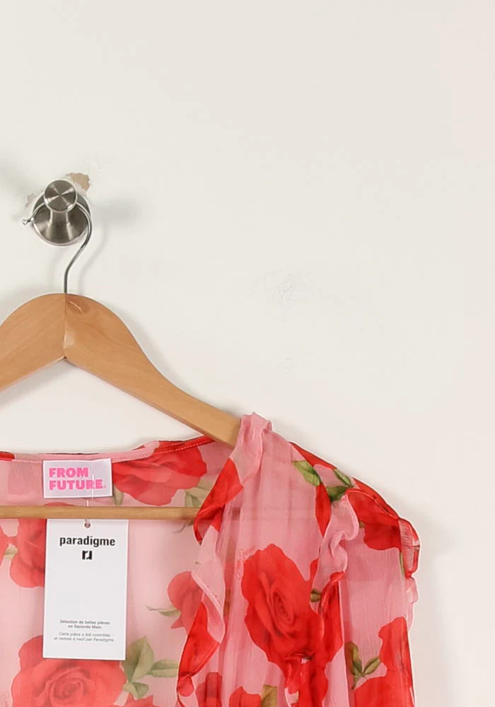 Blouse Rose et Rouge - Taille M/38 - Image 3