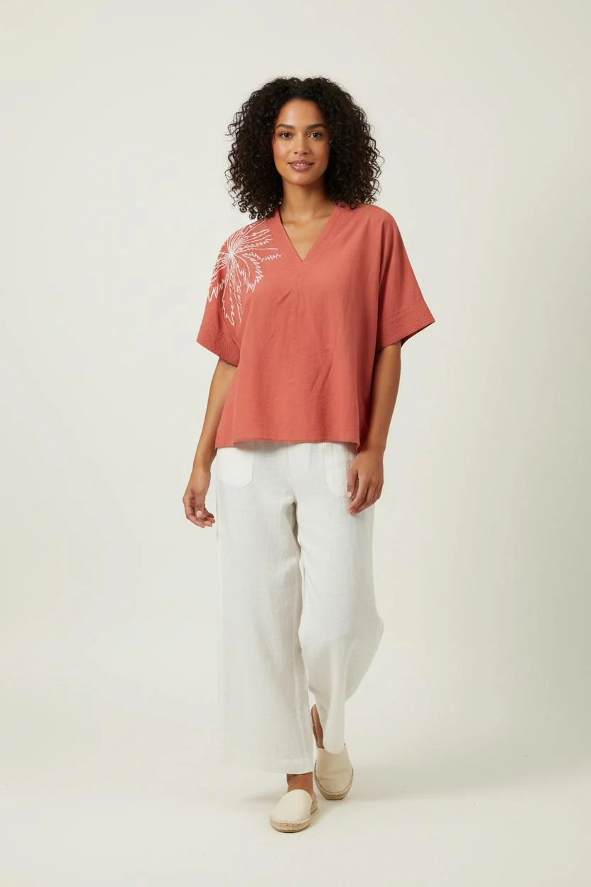 Blouse Rose - Taille S/36