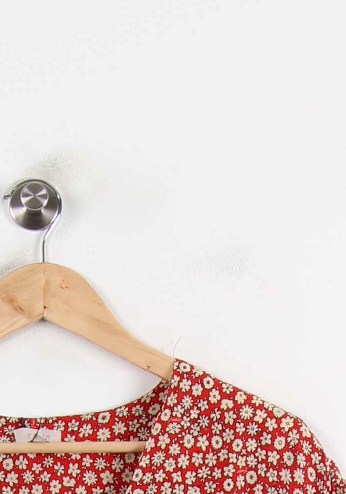 Blouse Rouge et Blanche - Taille L/40 - Image 3