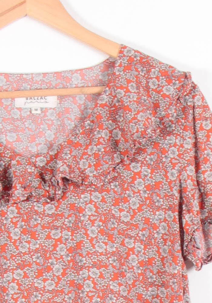 Blouse Rouge et Blanche - Taille M/38 - Image 3