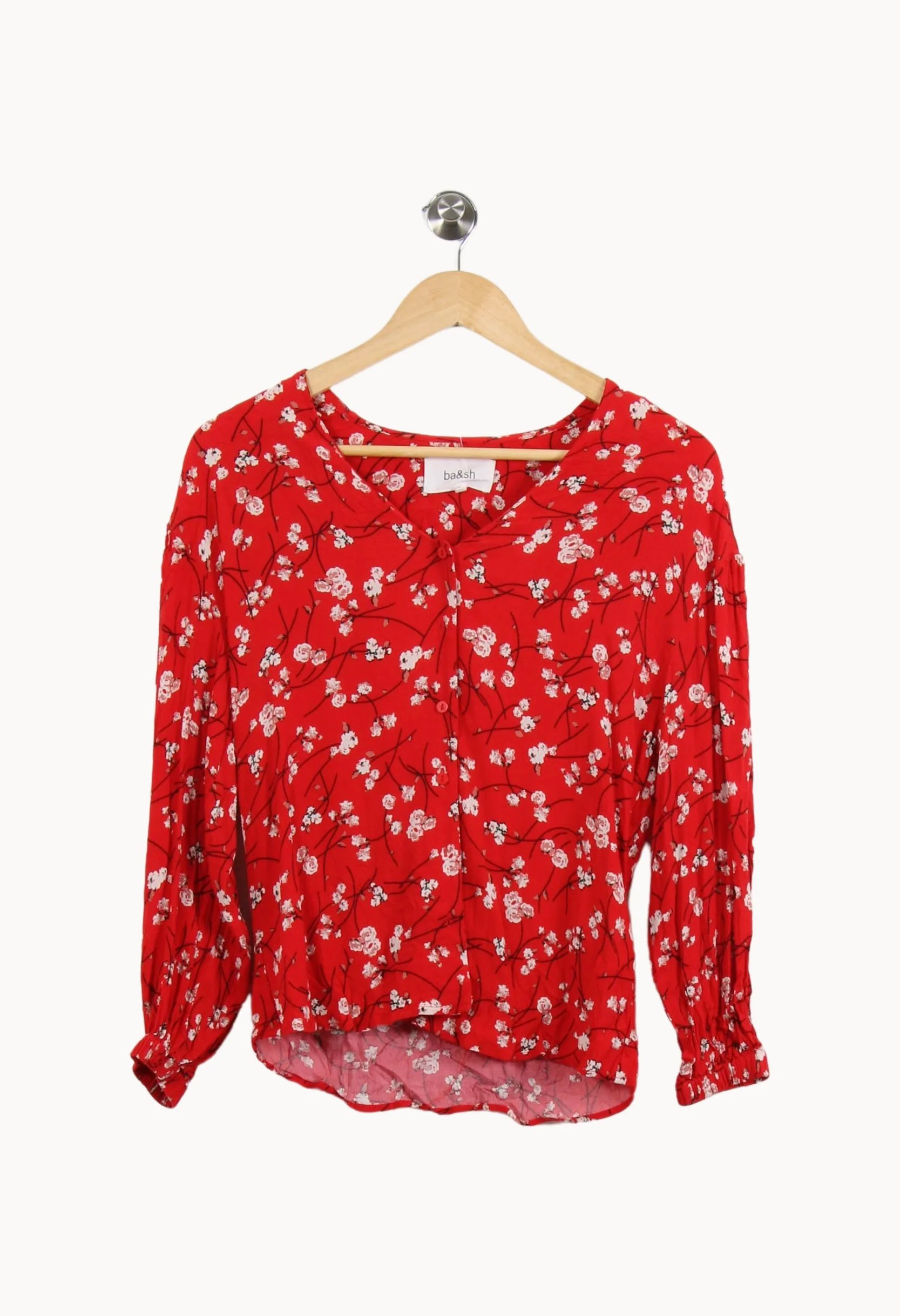 Blouse Rouge et Blanche - Taille XS/34 - Image 2