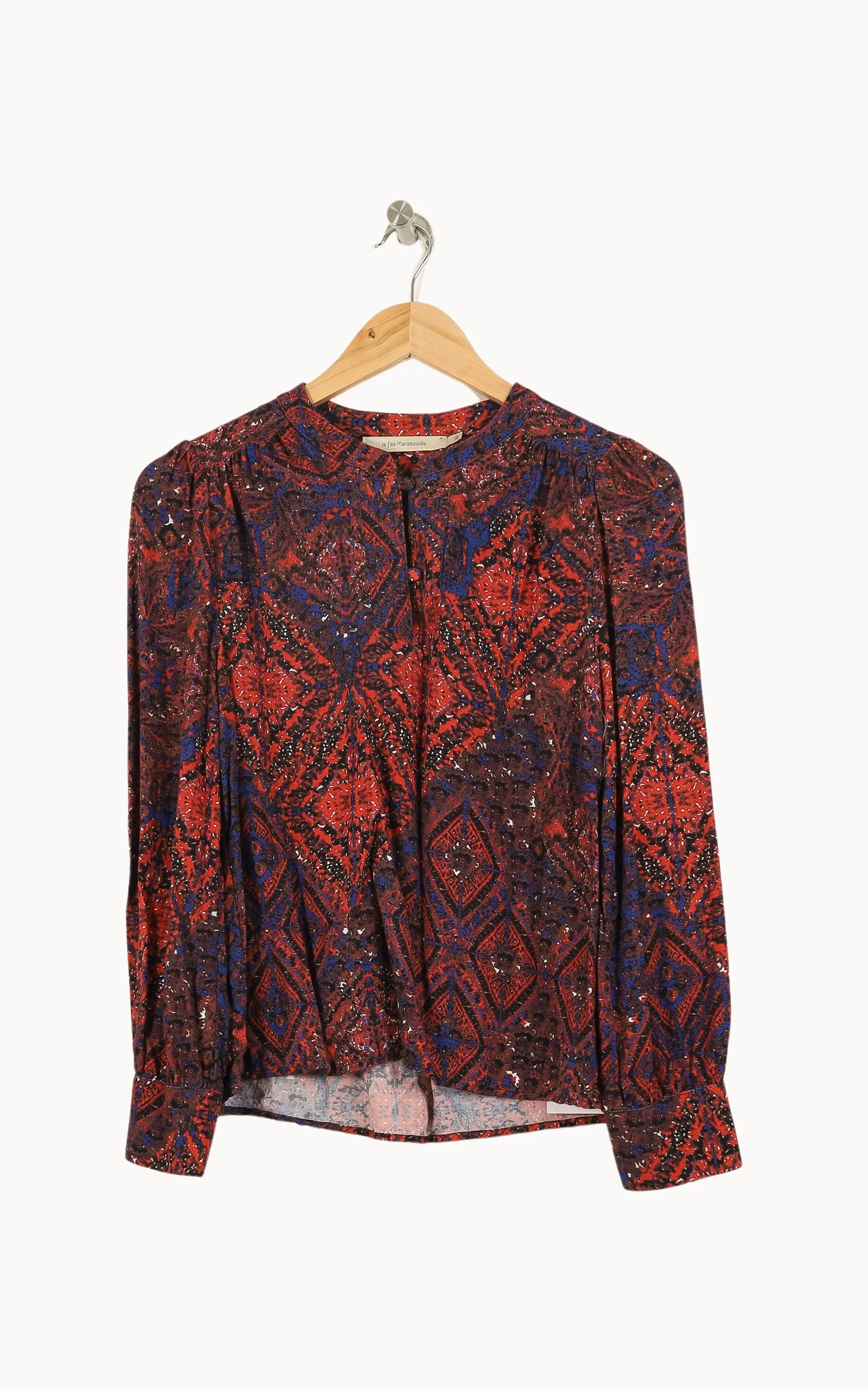 Blouse Rouge et Bleue - Taille S/36 - Image 2