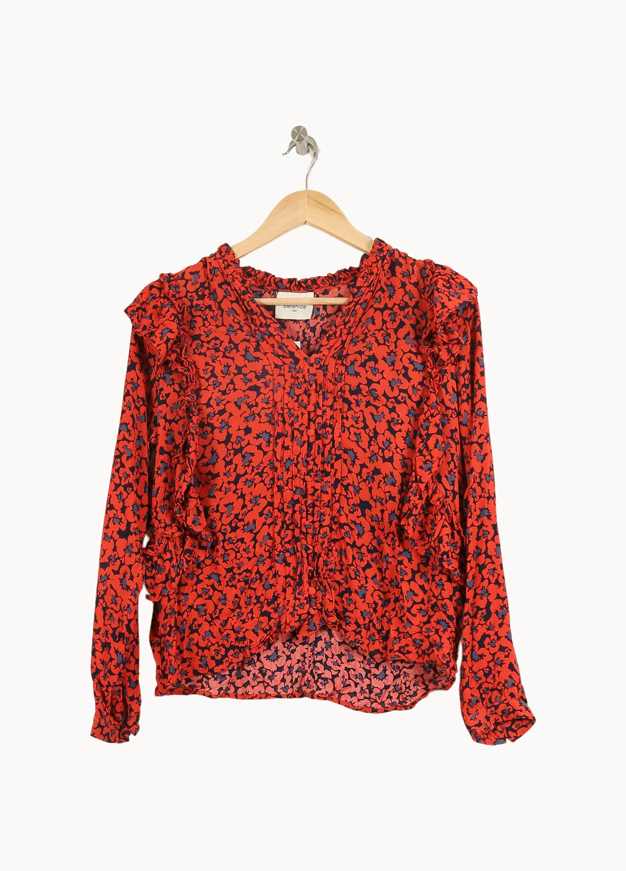 Blouse Rouge et Noire - Taille XS/34 - Image 2