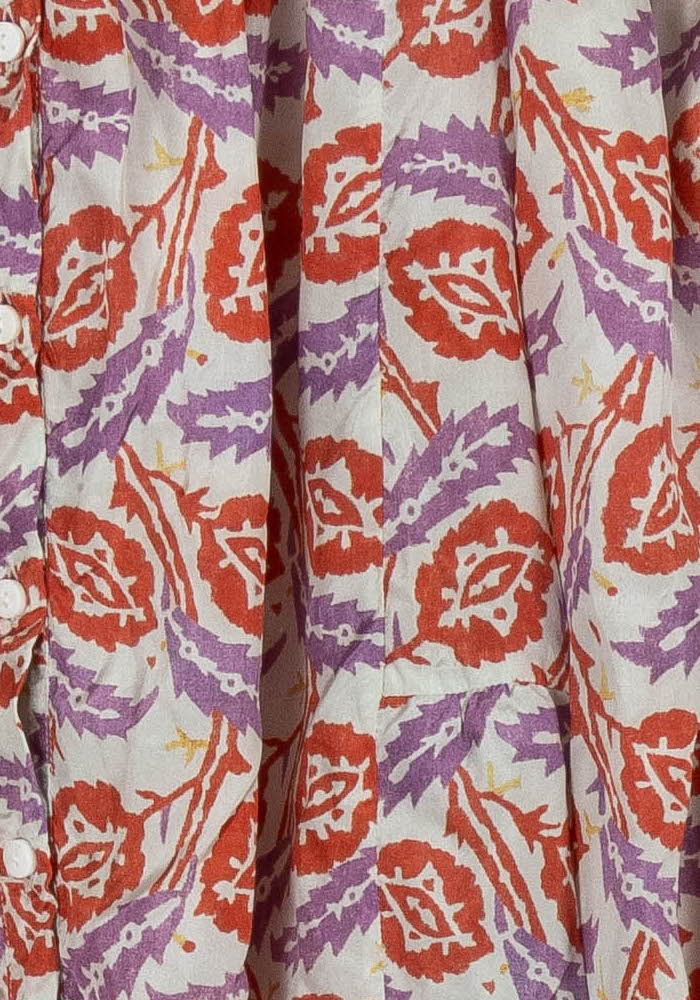 Blouse Rouge et Violette - Taille XS/34 - Image 3