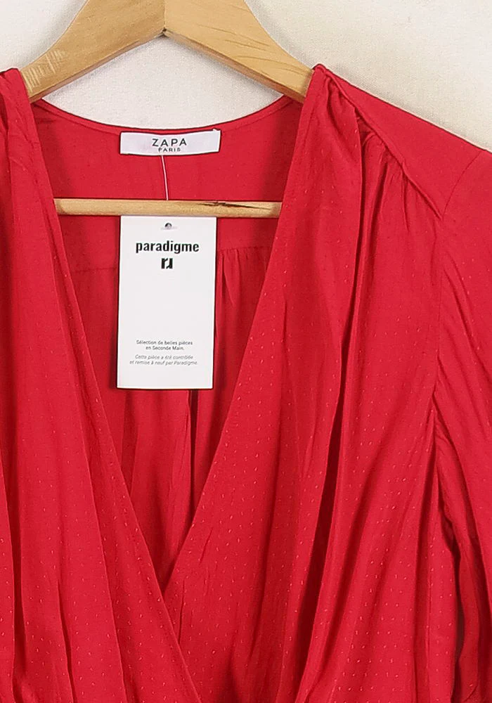 Blouse Rouge - Taille M/38 - Image 3
