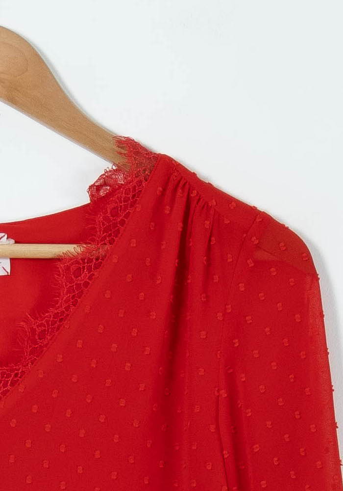 Blouse Rouge - Taille S/36 - Image 3