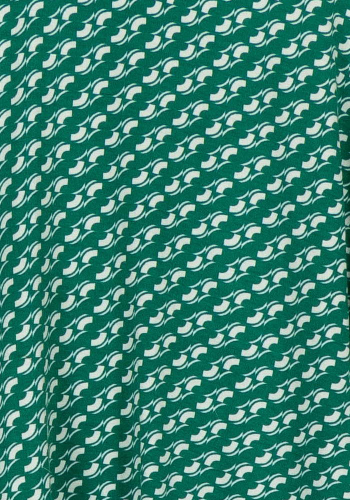 Blouse Verte et Blanche - Taille L/40 - Image 3