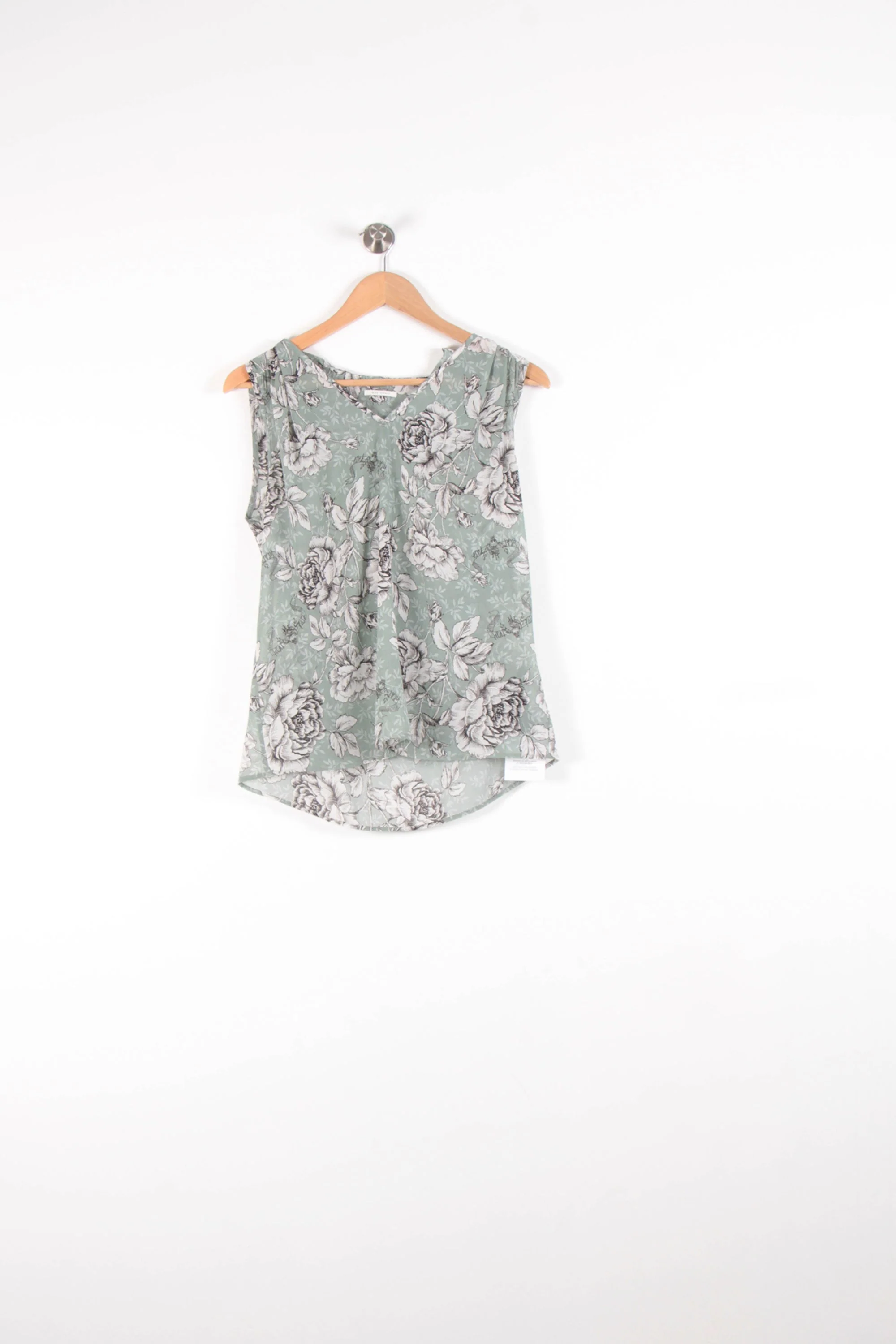 Blouse Verte et Blanche - Taille M/38 - Image 2