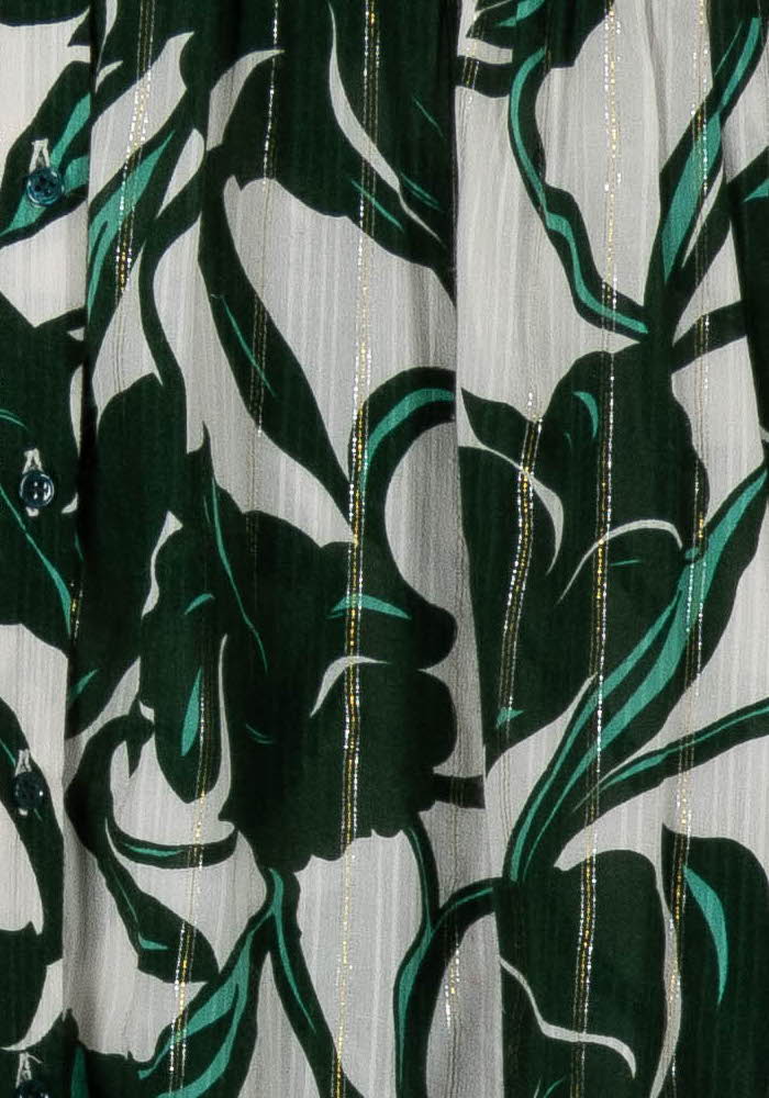 Blouse Verte et Blanche - Taille M/38 - Image 3