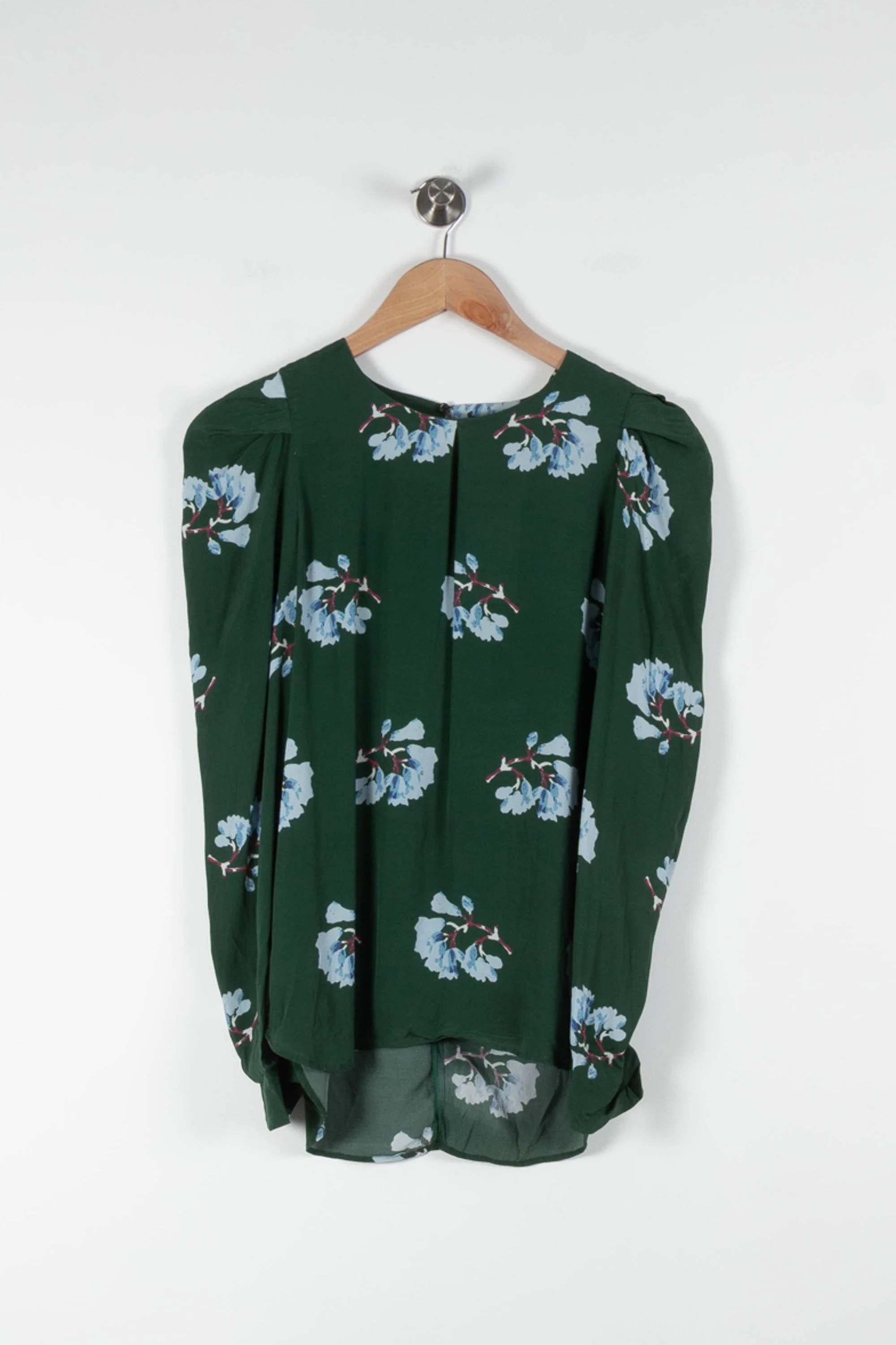 Blouse Verte et Bleue - Taille S/36 - Image 2