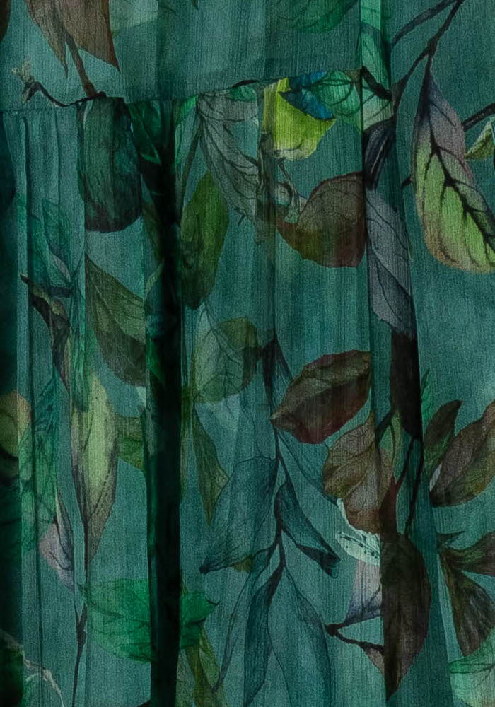 Blouse Verte et Marron - Taille L/40 - Image 3