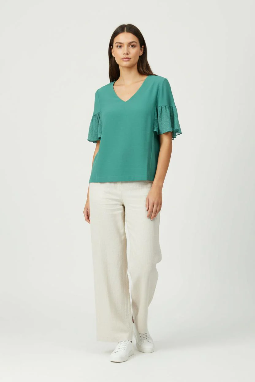 Blouse Verte - Taille S/36