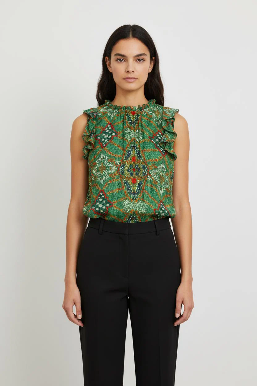Blouse Verte - Taille S/36