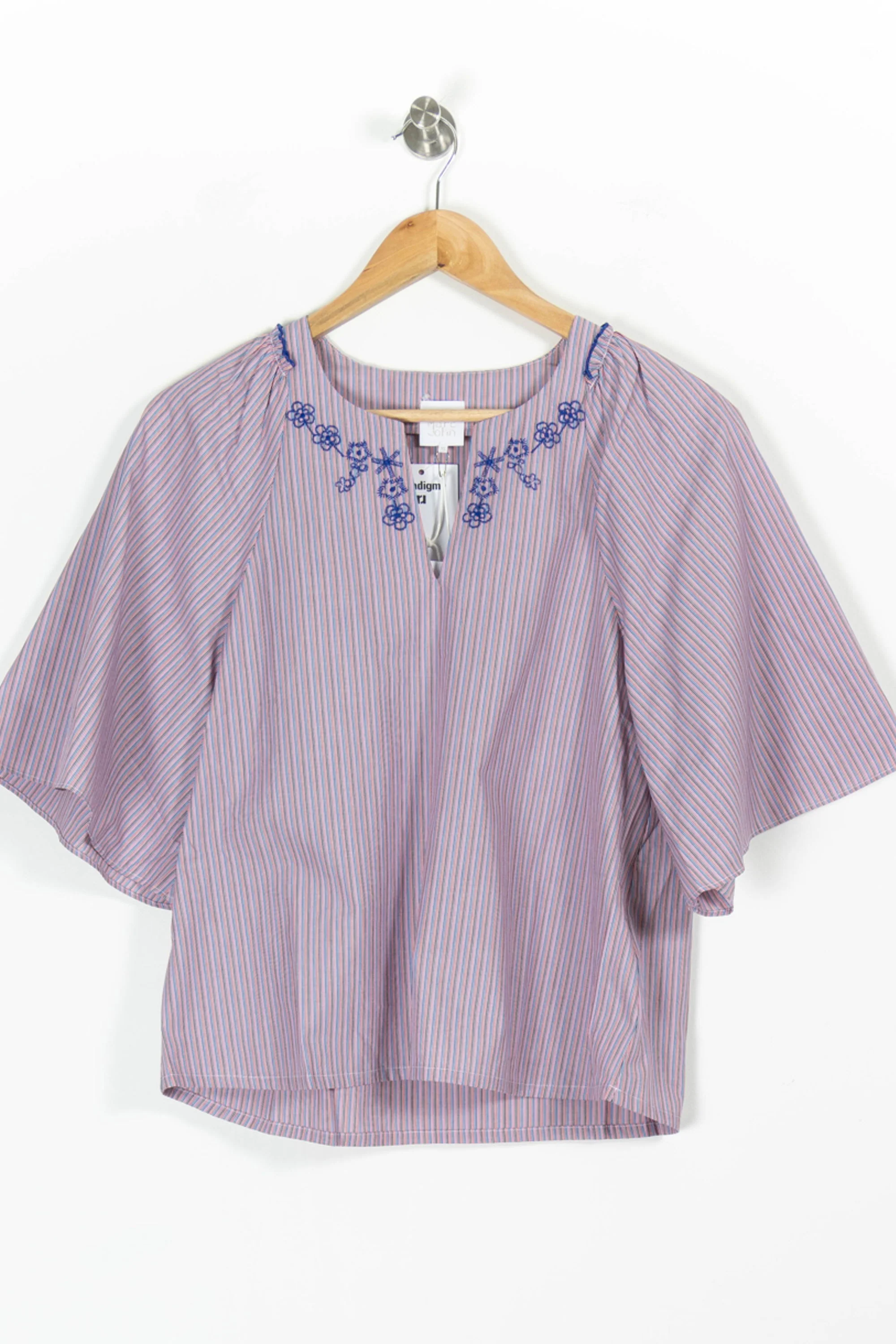 Blouse Violet et Bleu - Taille XS/34 - Image 2