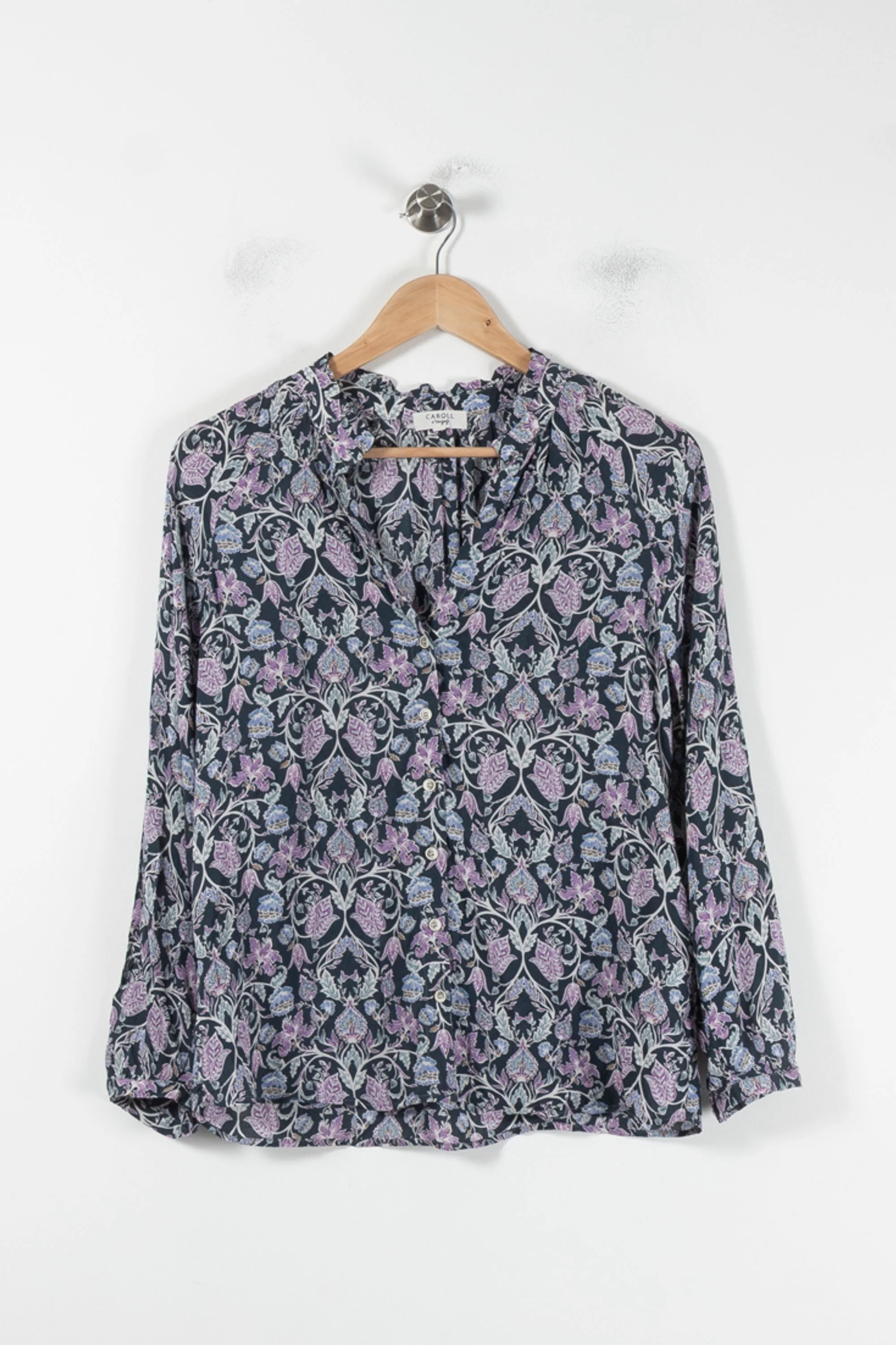 Blouse Violette et Noire - Taille M/38 - Image 2