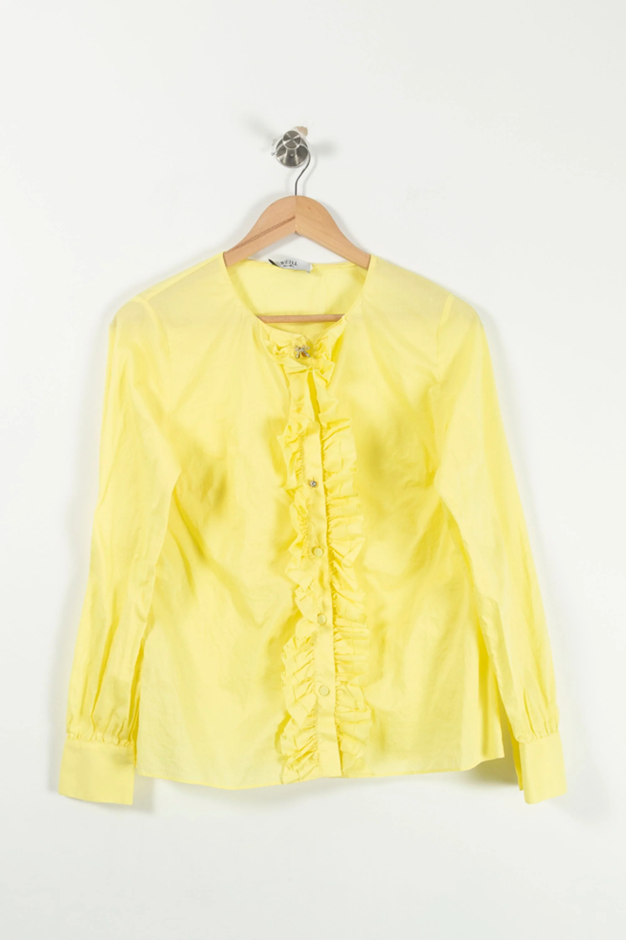 Blouse Volantée Jaune - Taille XL/42 - Image 2