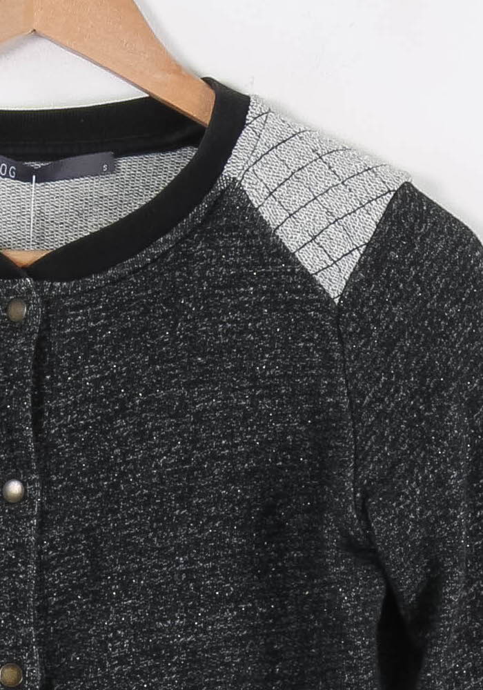 Blouson Gris et Blanc - Taille S/36 - Image 3