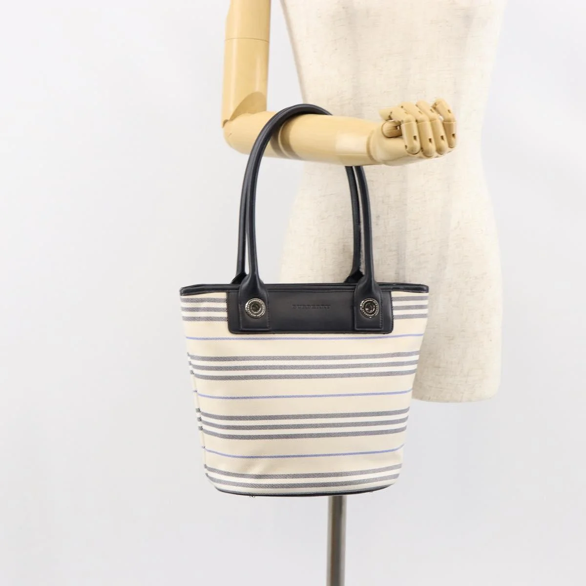 Burberry Blue Label Tote Bag Canvas - Image 13