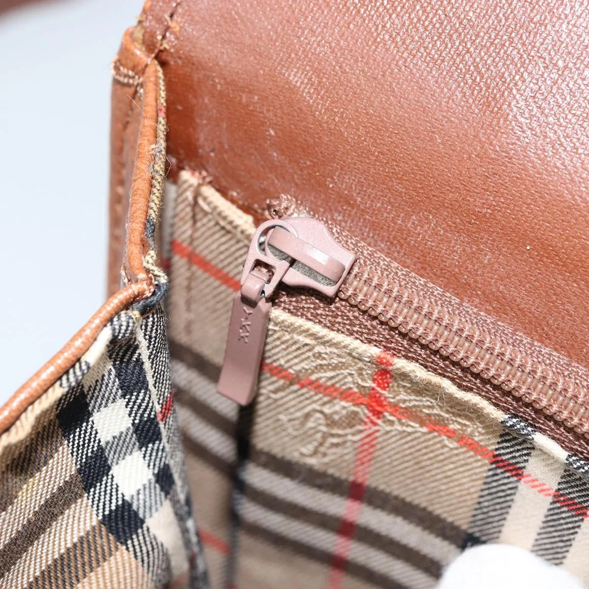 Burberry Flap Shoulder Bag Leather - Image 11