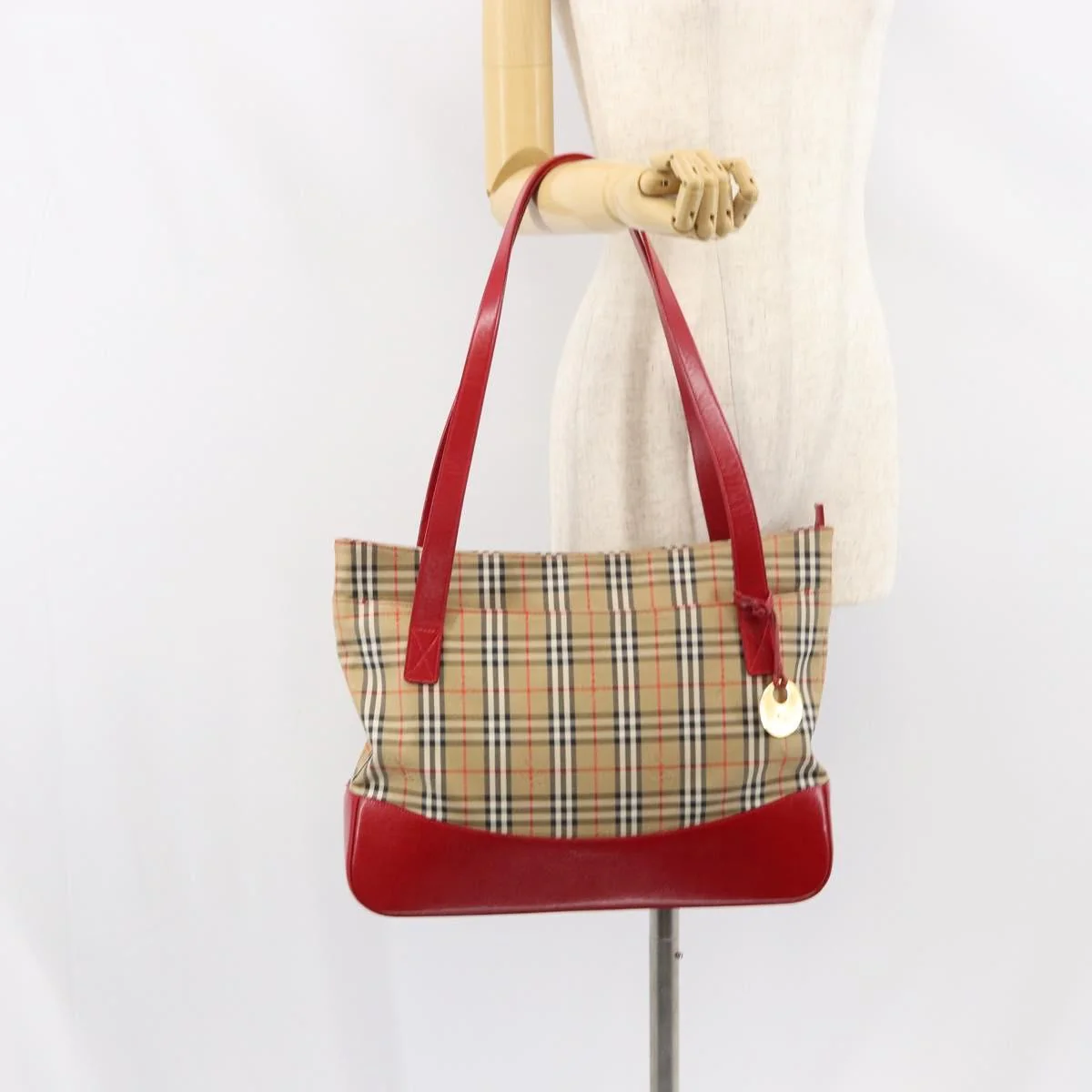 Burberry Nova Check Handbag Nova Check Canvas - Image 12