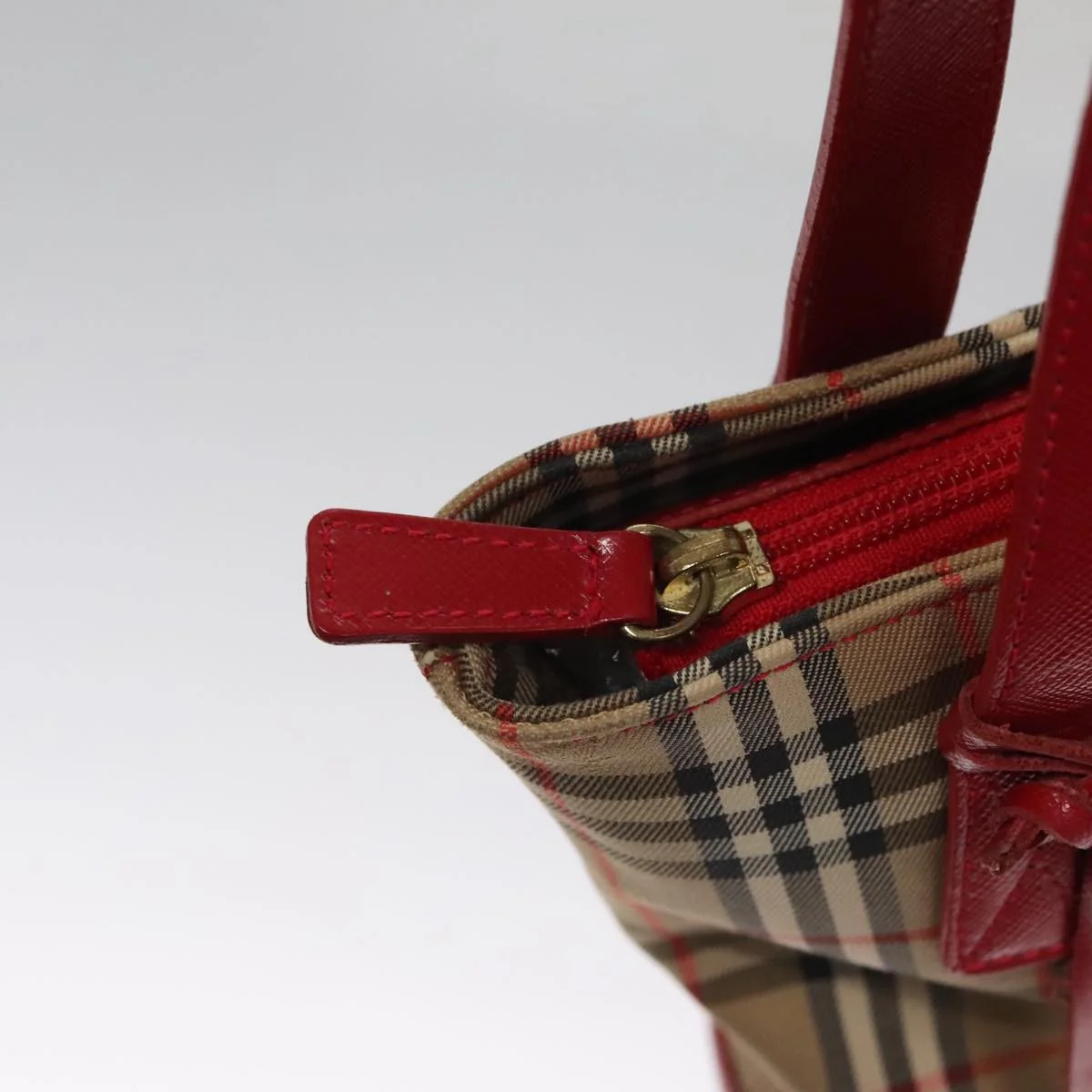 Burberry Nova Check Tote Canvas and Leather - Image 12
