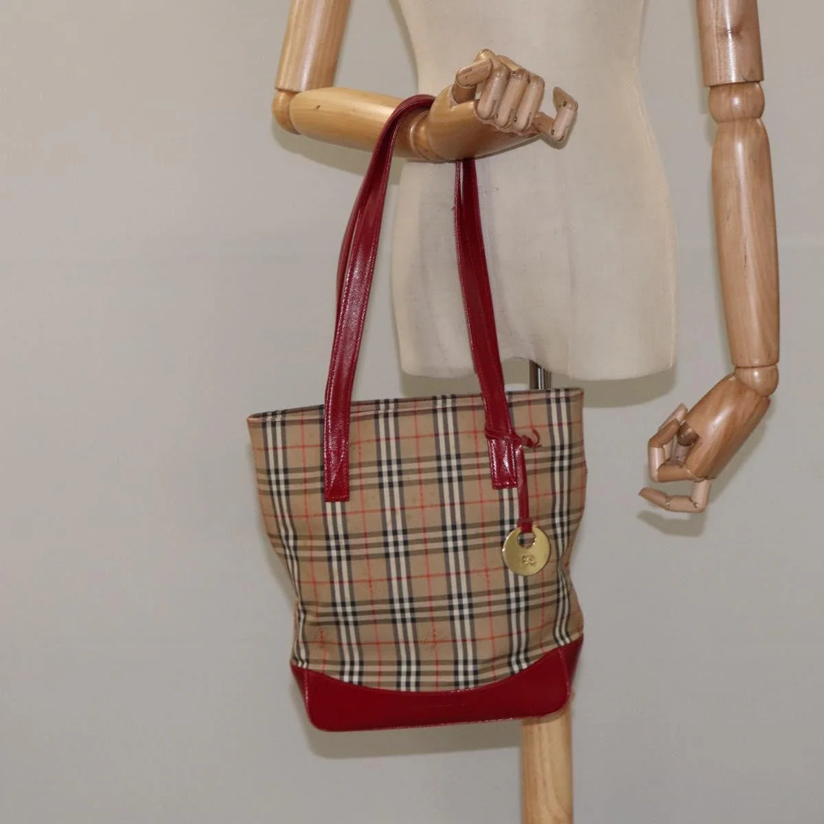 Burberry Nova Check Tote Canvas and Leather - Image 12