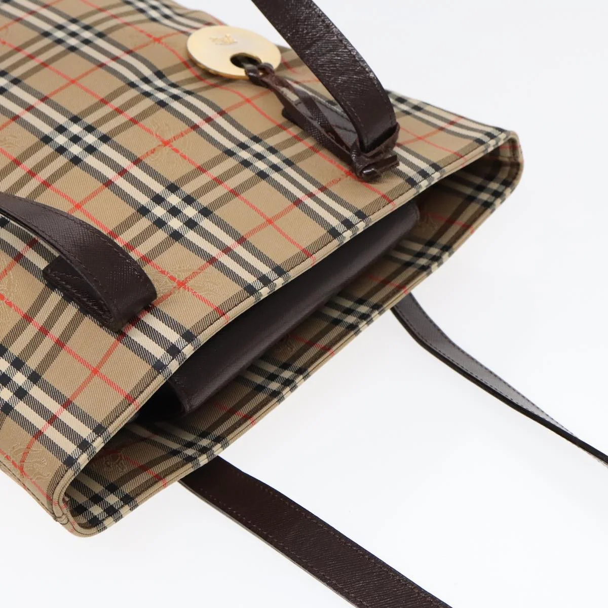 Burberry Nova Check Tote Canvas and Leather - Image 15
