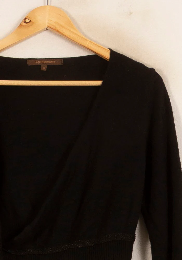 Cache-cœur Noir - Taille XS/34 - Image 3