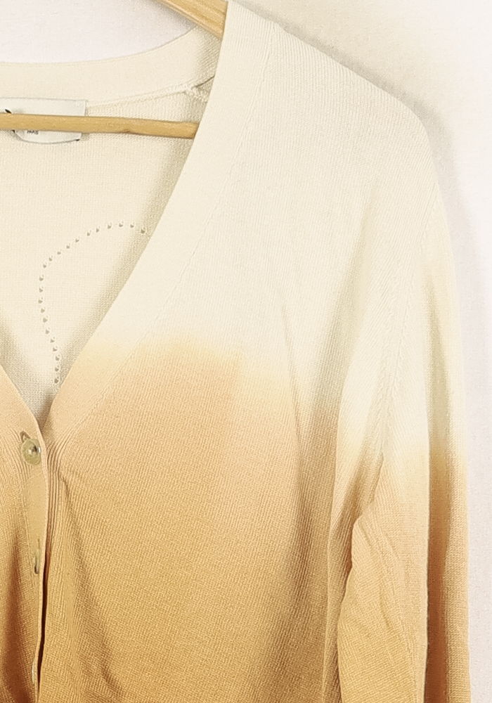 Cardigan Beige et Marron - Taille S/36 - Image 3