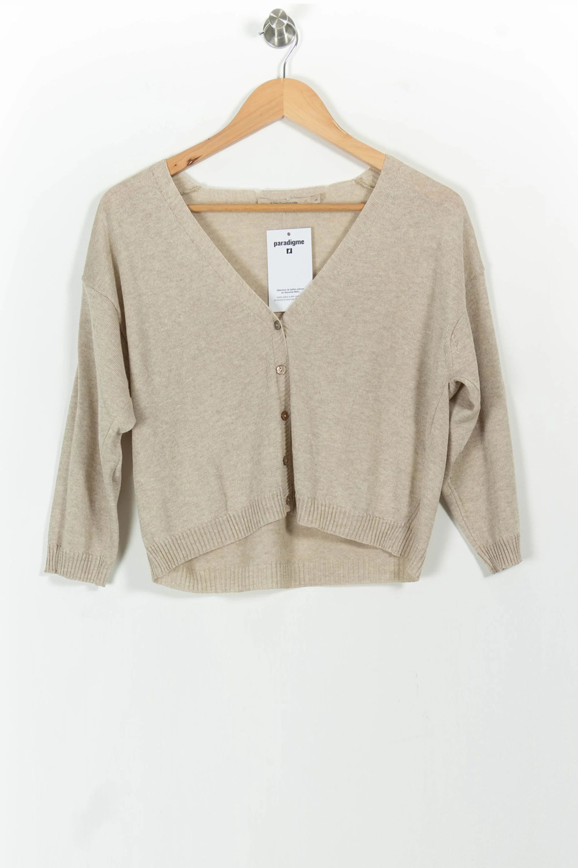 Cardigan Beige - Taille L/40 - Image 2