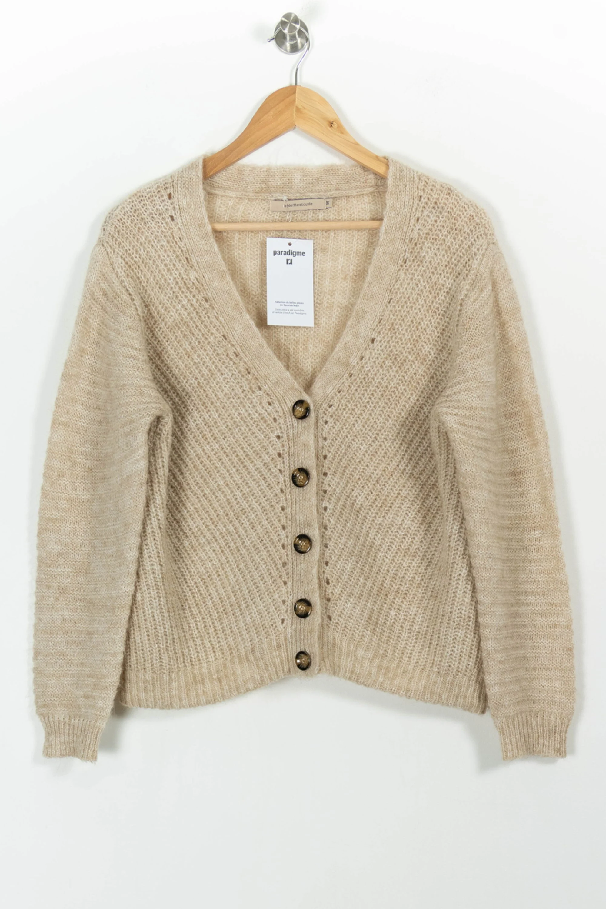 Cardigan Beige - Taille M/38 - Image 2