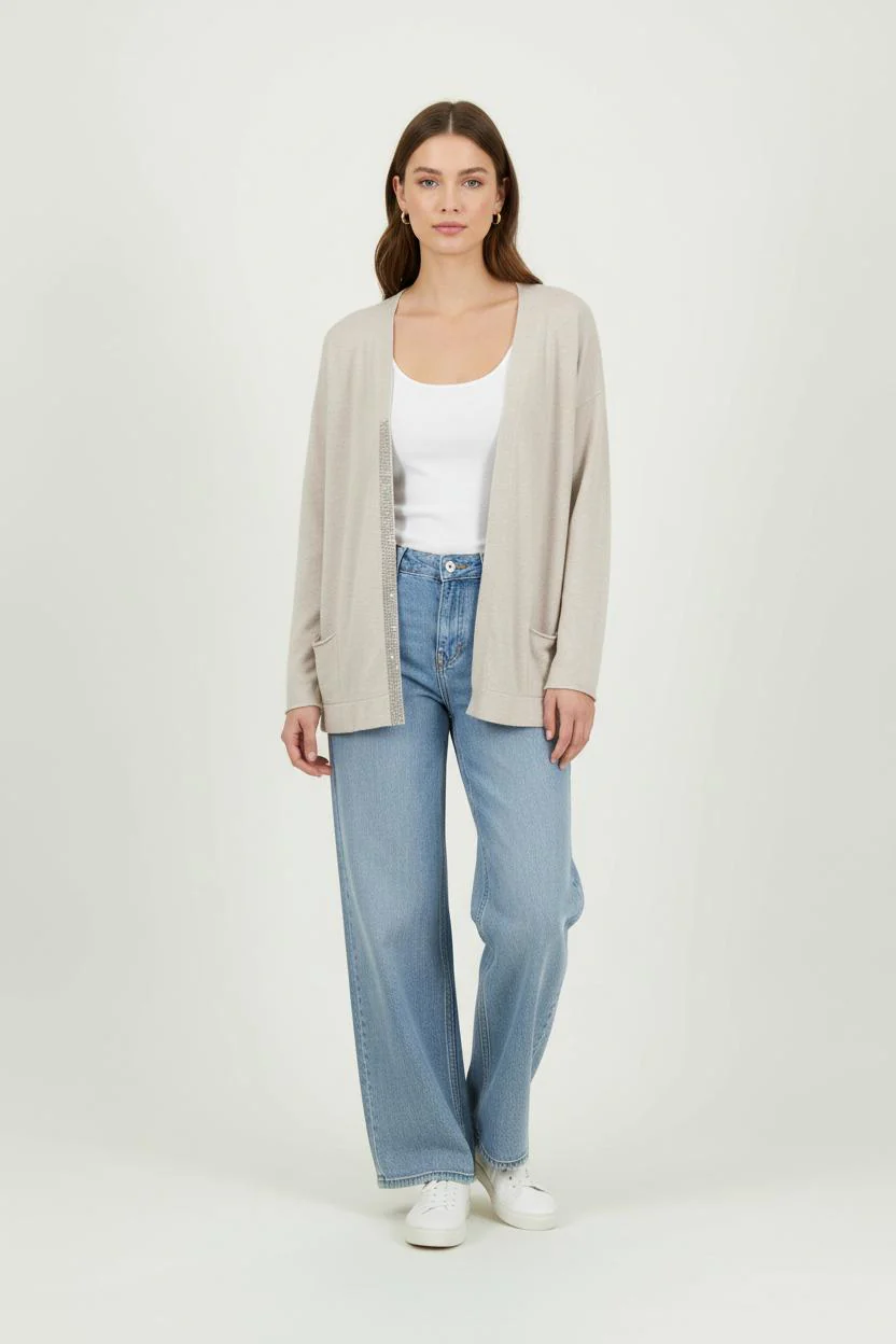 Cardigan Beige - Taille S/36