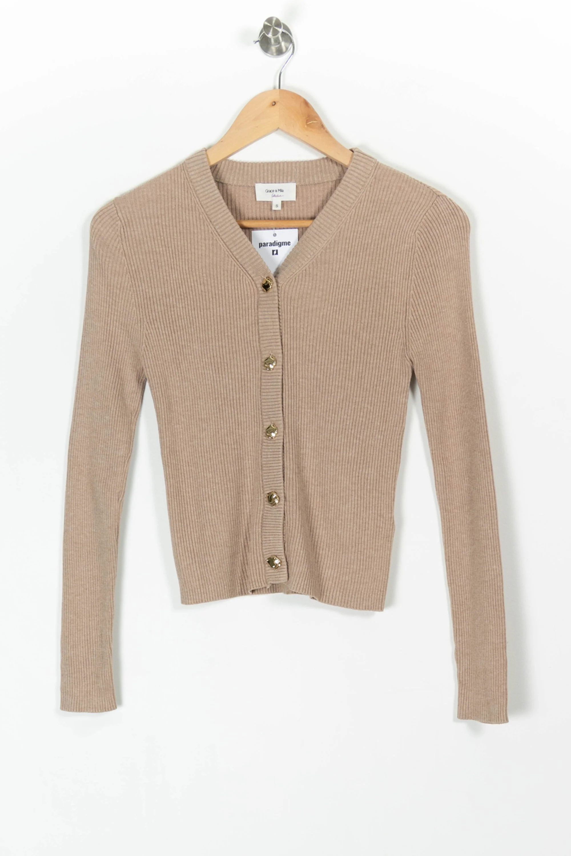 Cardigan Beige - Taille S/36 - Image 2
