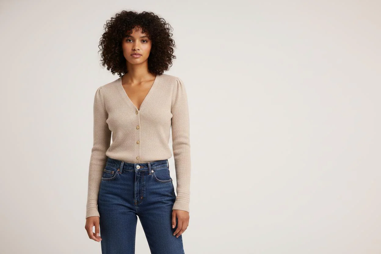 Cardigan Beige - Taille XS/34
