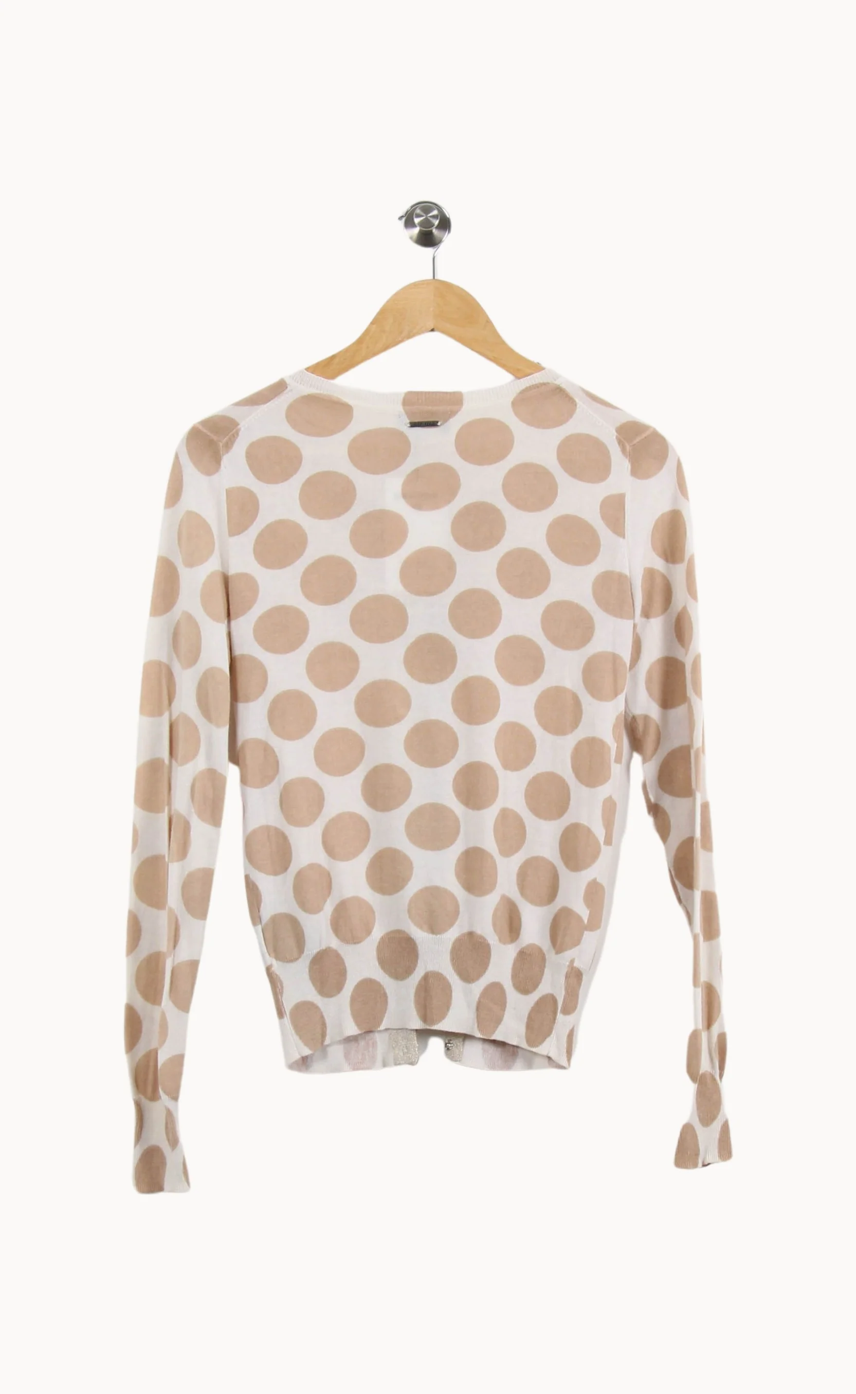 Cardigan Blanc et Beige - Taille XS/34 - Image 4