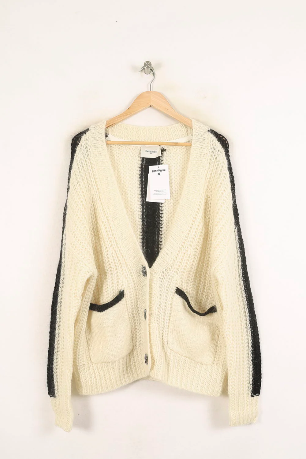 Cardigan Blanc et Noir - Taille S/36 - Image 2