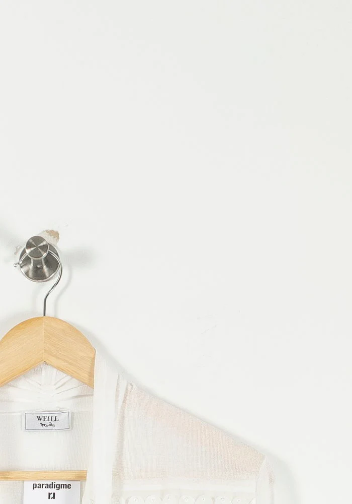 Cardigan Blanc - Taille L/40 - Image 3