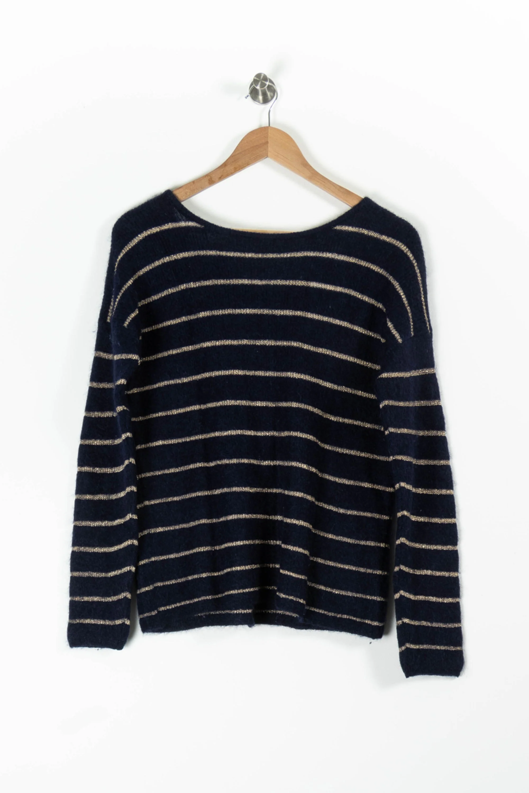 Cardigan Bleu et Beige - Taille M/38 - Image 4