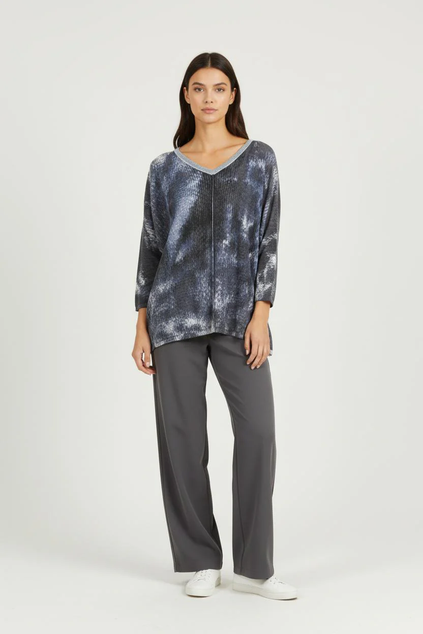 Cardigan Bleu et Gris - Taille M/38