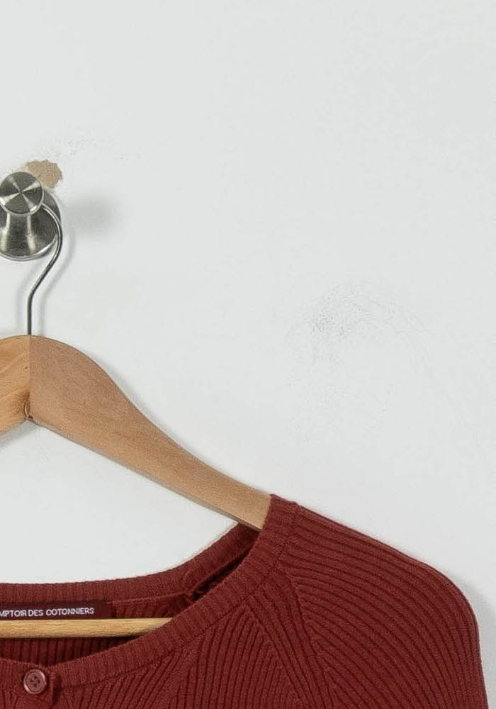 Cardigan Bordeaux - Taille S/36 - Image 3