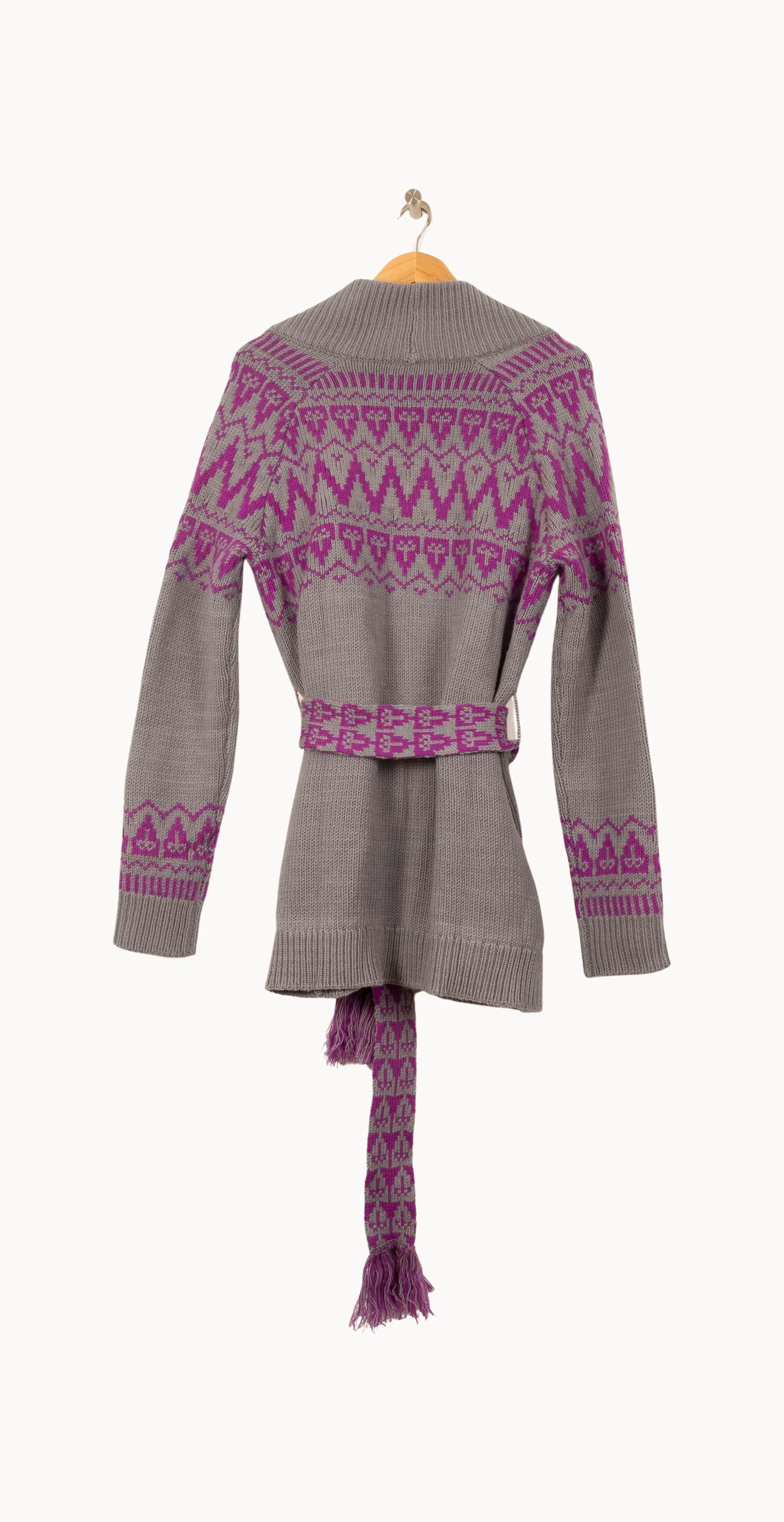 Cardigan Gris et Violet - Taille S/36 - Image 4
