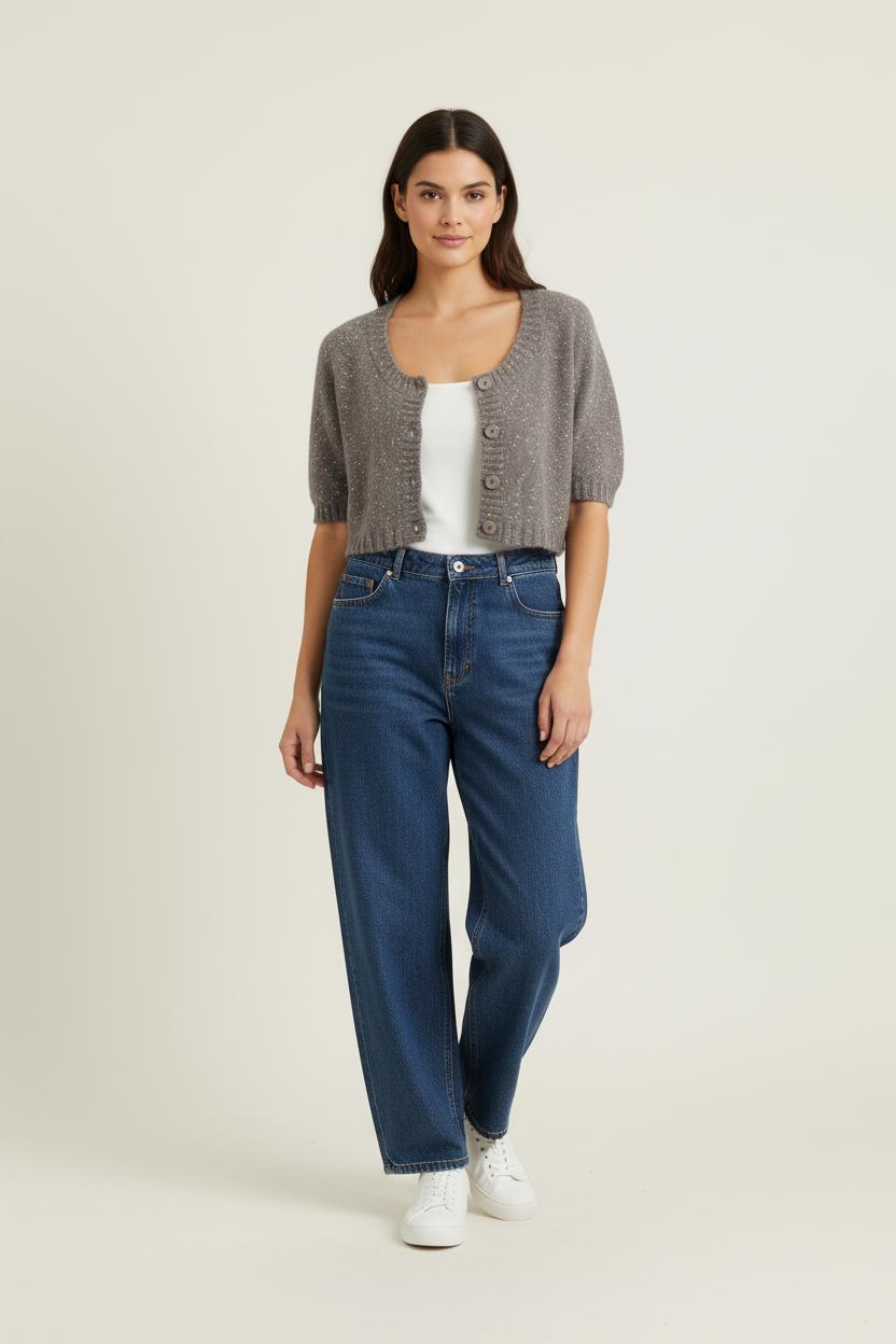 Cardigan Gris - Taille M/38