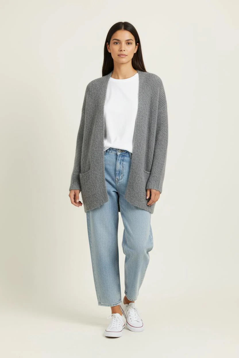 Cardigan Gris - Taille M/38