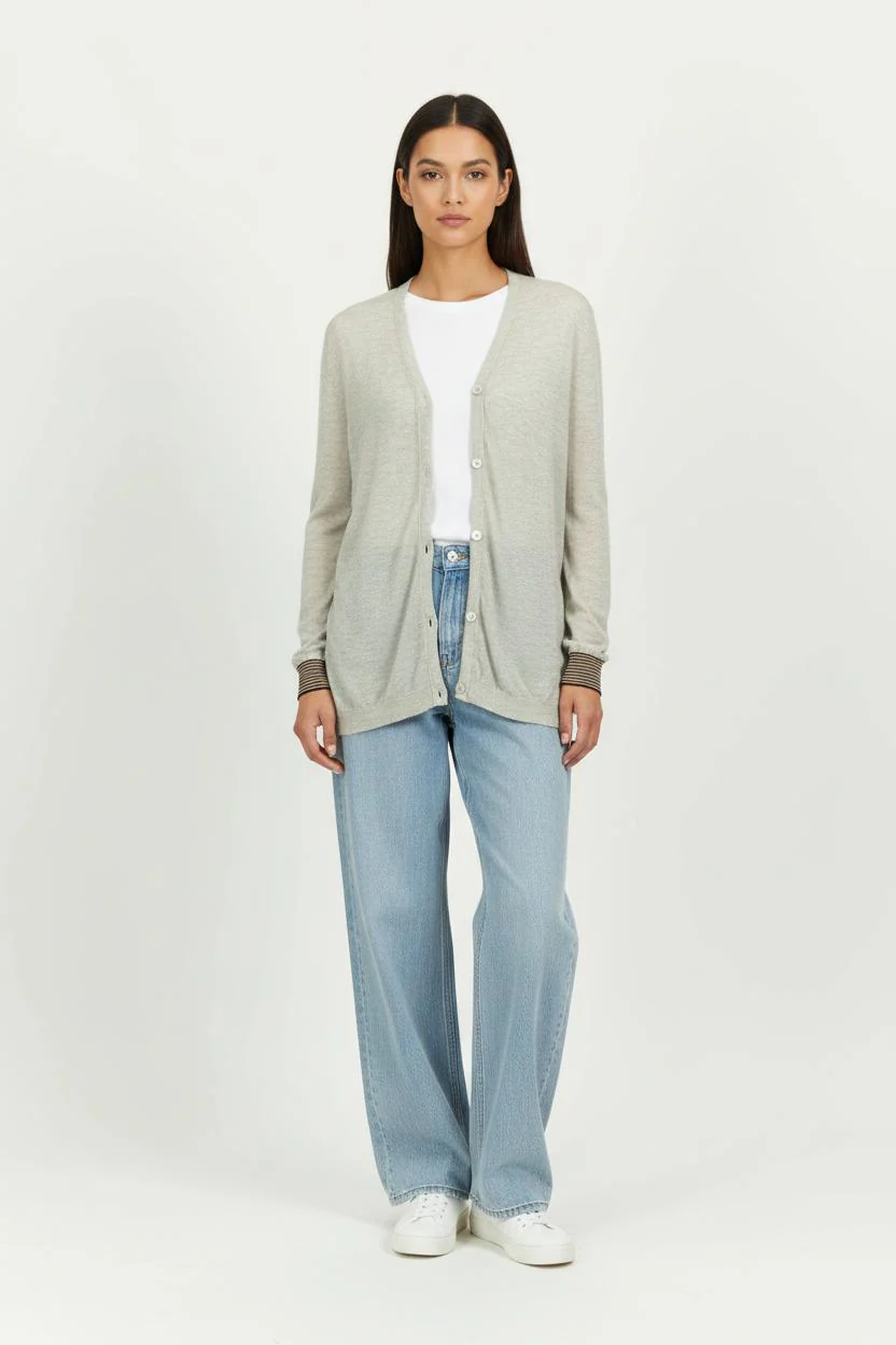 Cardigan Gris - Taille M/38