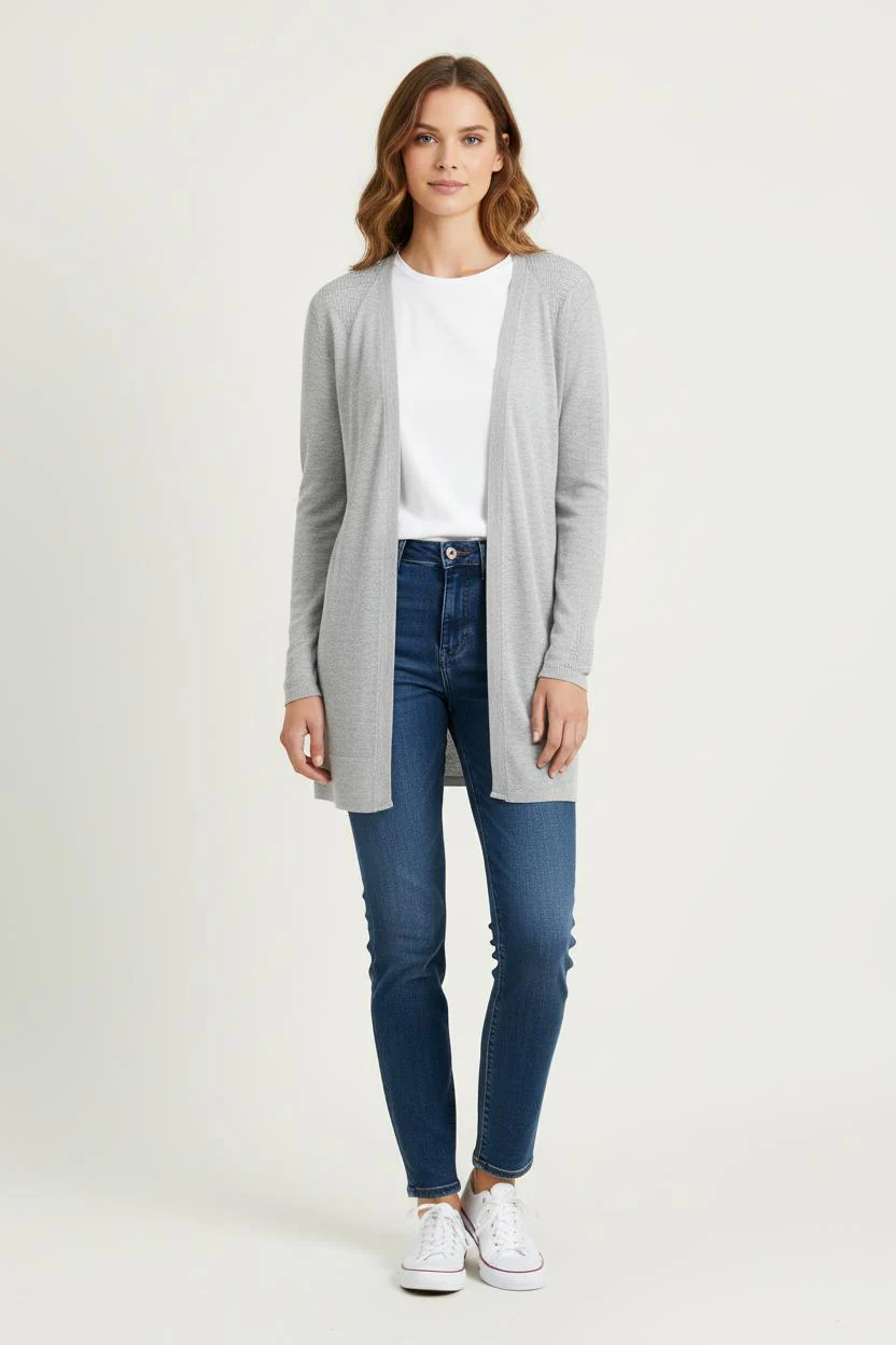 Cardigan Gris - Taille S/36