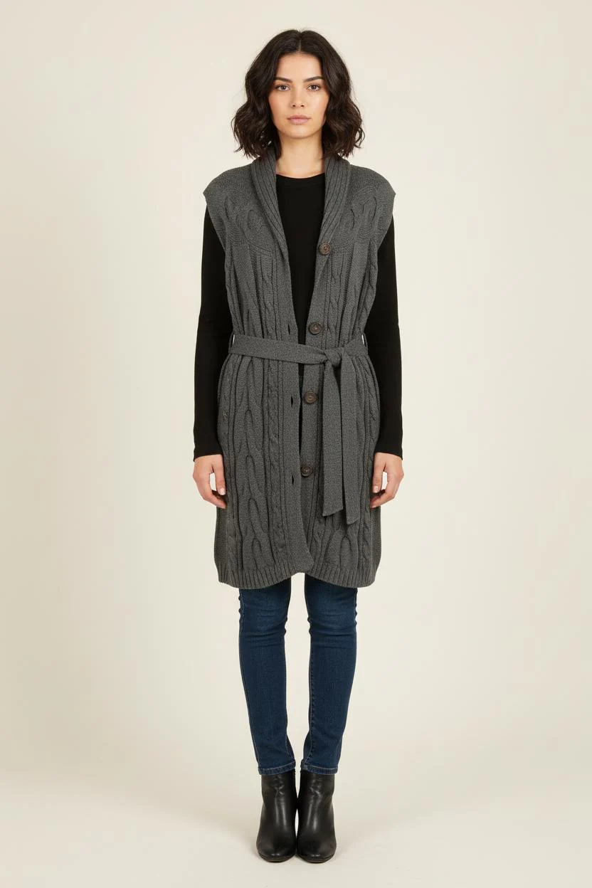 Cardigan Gris - Taille S/36