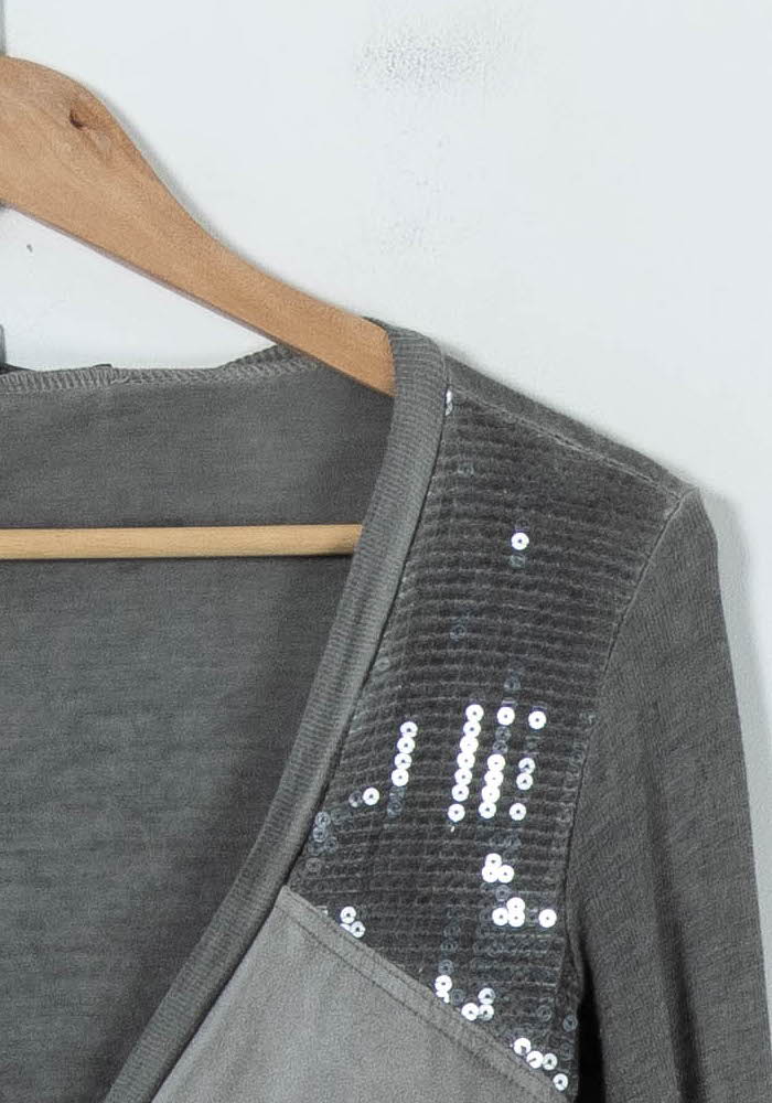 Cardigan Gris - Taille S/36 - Image 3